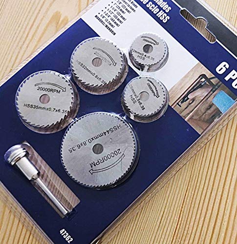 HSS Circular Saw Blade for Dremel Accessory Power Tool Wood Cutter Set of Metal Cutting Discs Drill Chuck Cutoff Rotary Bit Set STD545