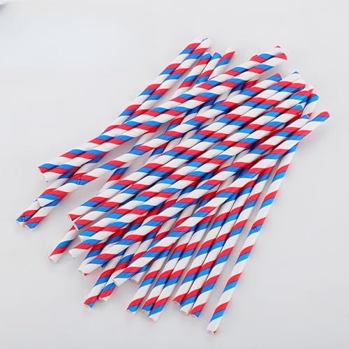 200 pitillos de papel diseño bandera americana para fiestas miniatura 7