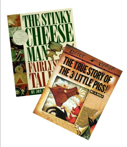 Children Story Book Set (2 Pack): The Stinky Cheese Man and Other Fairly