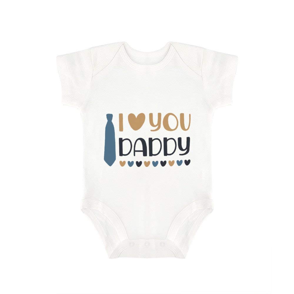 Cute Baby Onesie I Love You Daddy Baby Bodysuit Infant One Piece Baby Romper Best Gift for Baby