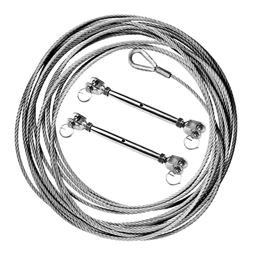 SOLUSTRE 2pcs Tensores de Acero Inoxidable para Cables Rigging Screw Heavy Duty miniatura 5