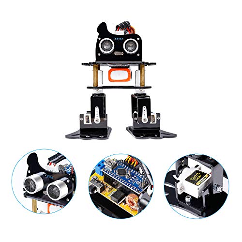 Image of SunFounder Robotics Kit for Arduino , 4-DOF Dancing Sloth Programmable DIY Robot Kit for Teens and Adults with Tutorials