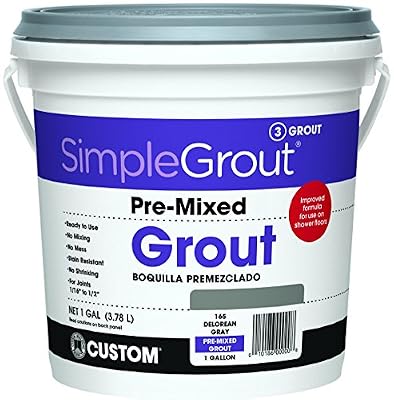 Gallon Delorean Gray Pre-Mixed Grout
