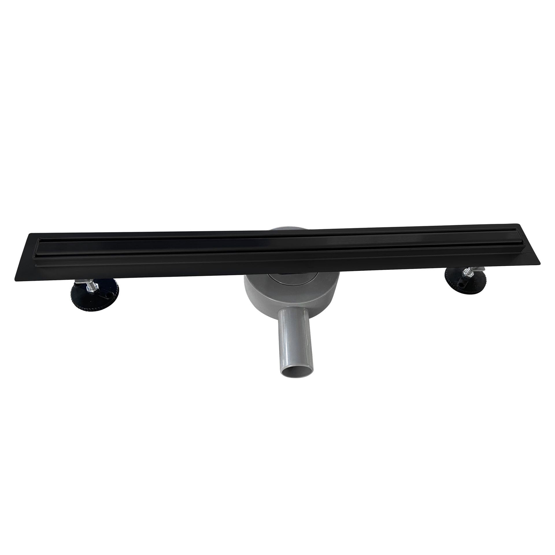 SAMY Caniveau de douche italienne compact noir L.70 cm siphon 360°, drainage 36l/min, hauteur réglable