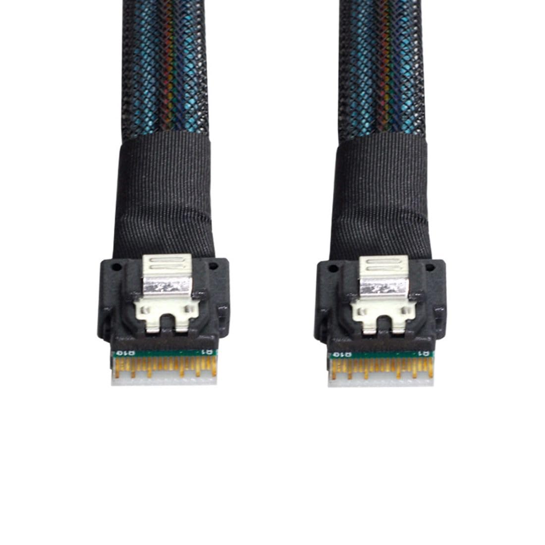 chenyang Slim Line SAS 4.0 sff-8654 4i 38Pin Host a sff-8654 38Pin objetivo RAID cable 50 cm