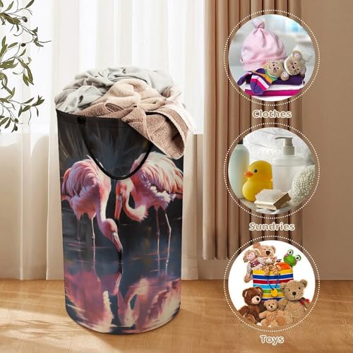 Panier à linge imperméable Flamingo Is grand panier de rangement pliable