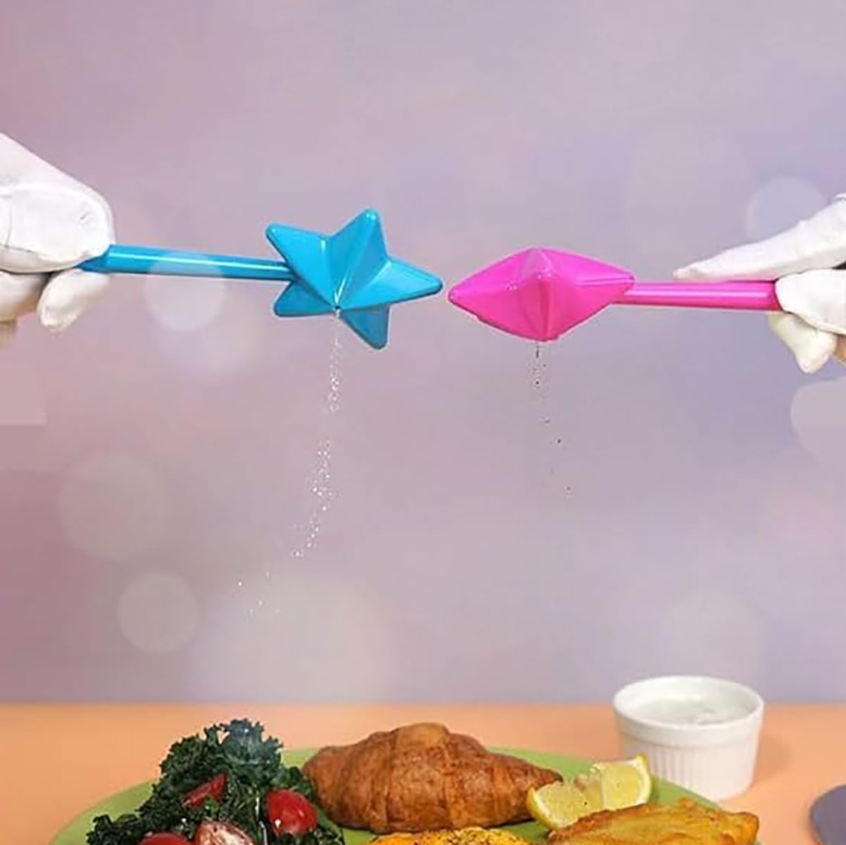 FUYTSUO 2 bacchette magiche per sale e pepe, bacchetta magica