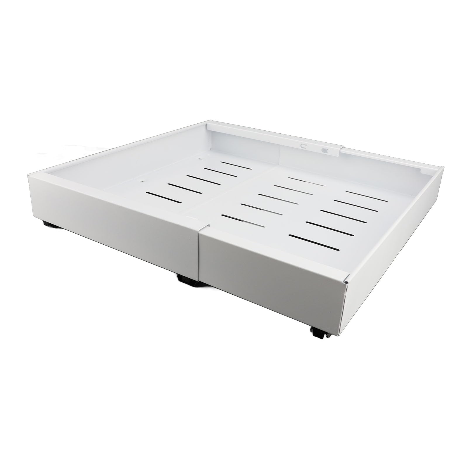 Nizat - Armadio estraibile regolabile in acciaio al carbonio, larghezza 30-53 cm, design silenzioso e salvaspazio per cucina e dispensa