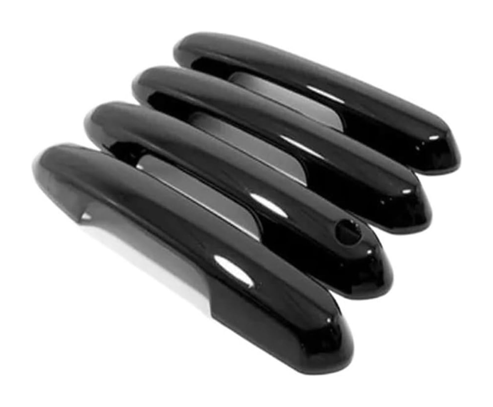 Rinkteea Black Exterior Car Door Handle Exterior Part Stickers Car Door Bowl Handle Cover Trim For Toyota For Rav4 Xa50 Hybrid 2019-2023(,A)