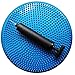 Air Stability Wobble Cushion, Blue, 34cm/13.5in Diameter, Balance Disc, Pump Included