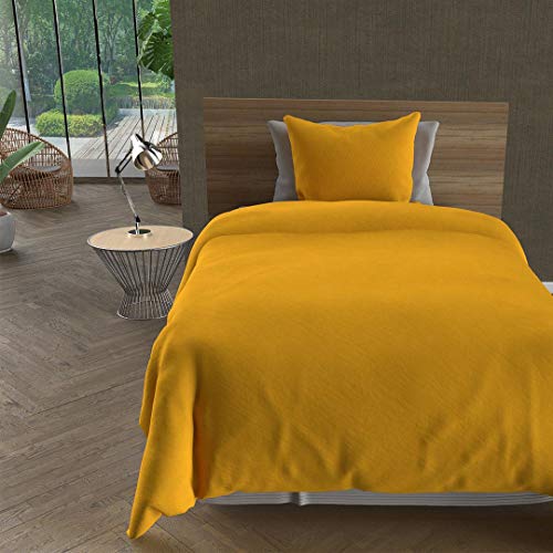 Intemporel Bohème Parure Housse de Couette, Jaune, 140 x 200 cm Cover