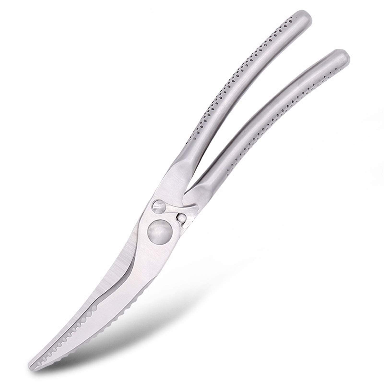 Gthtuhfd Multi-Purpose Stainless Steel Strong Chicken Bone Scissors, Automatic Rebound Kitchen Food Scissors