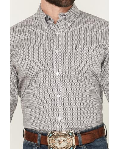 Cinch Men White Print Modern Fit Shirt3