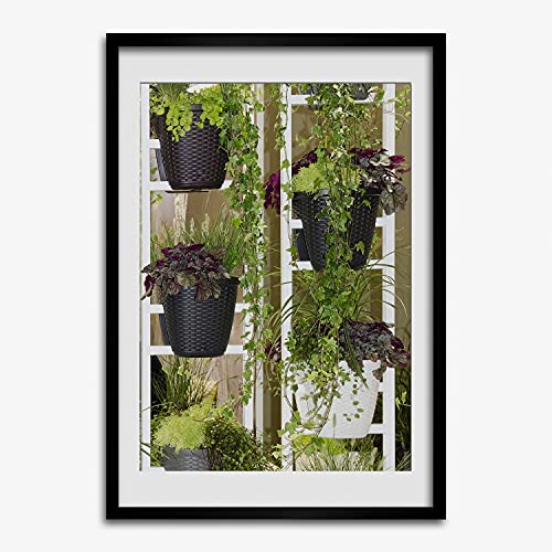 Cadre en bois Tulup 50x70 cm de type plate-bande pour peinture et affiche de maître