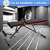 AERLANG-Weight-Bench-Adjustable-Strength-Training-Bench-for-Full-Body-Workout-Fast-FoldingInclineDecline-Utility-Workout-Bench-for-Home-Gym-with-a-Professional-Training-ManualBlack 1 Weight Bench, Adjustable Strength Training Bench for Full Body Workout, Fast Folding/Incline/Decline Utility Workout Bench for Home Gym with a Professional Training Manual