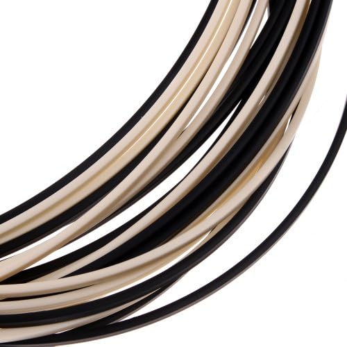 10pcs 5 Feet Black & Ivory ABS Guitar Binding Purfling Strip 16501.52mm Thick