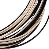10pcs 5 Feet Black & Ivory ABS Guitar Binding Purfling Strip 1650*1.5*2mm Thick