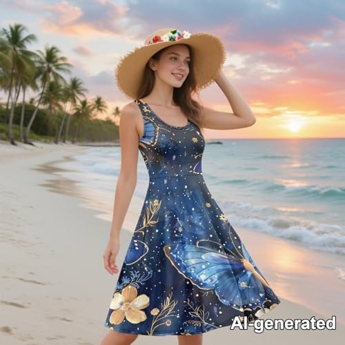 Image of Hawaii Matching Couple Outfits Husband and Wife Clothing Fashionable Mens Casual Shirts Hawaii Dress with Soft Fabric