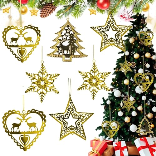 12 Stück Weihnachtsbaum Deko Christbaumschmuck Anhänger...