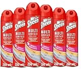 Mr Sheen Multi Surface Polish Spray, for Use on Wood, Plastic, Glass and Metal, Scent: Magnolia & Cherry Blossom 250ml, Pack of 6