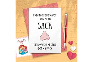 Funny Bonus Dad Card For Fathers Day, Rude Greeting Card For Dad,...