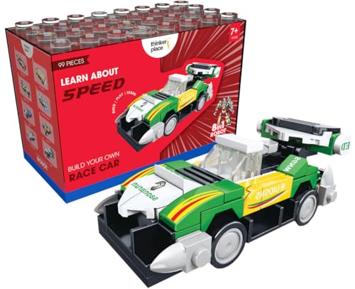 Image of 8-in-1 Super Racing Car Flash Star (99 Pieces) | Learn About Speed | Building Block Set for Kids Age 6+ | STEM Educational Toy | Build, Collect & Create Robot | Science & Learning Toy