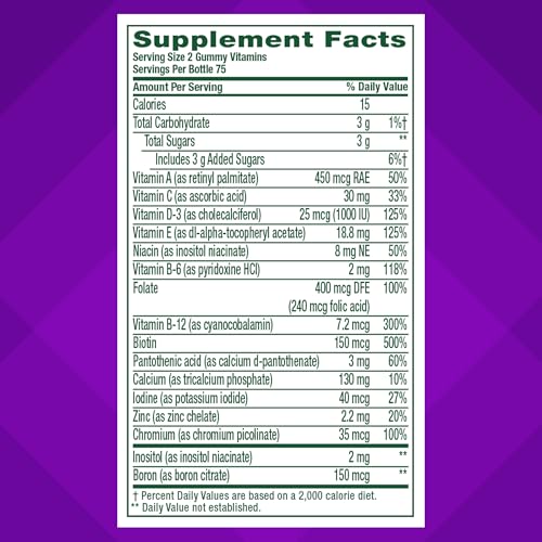 Vitafusion Women's Multivitamin Gummy | Yummy Berry Flavor | 150 Gummies - image 4
