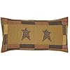 Vhc brands stratton primitive king sham tan appliqued cotton star hand quilted rectangle bedroom decor  urban country home decor