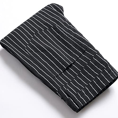 XYGJZ Men's Casual Striped Dress Pants Slim Fit Flat Front Skinny Trousers with Pocket RY053