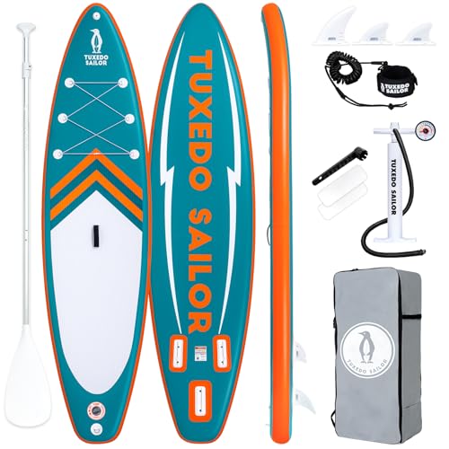 Tuxedo Sailor SUP Gonfiabile Adulti, Tavola SUP con Accessori Premium, Tavola Surf Gonfiabile Stand...