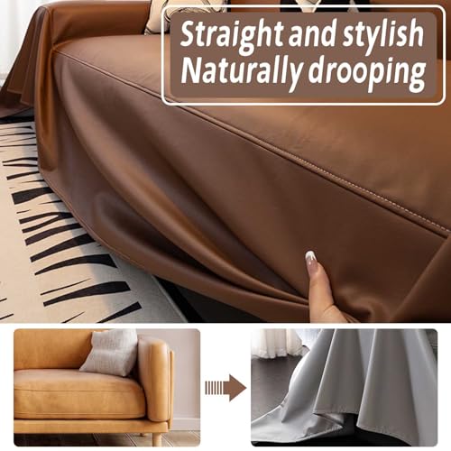 Wasserdichte, rutschfeste Sofadecke, Überwurf für Ledersofa, passend für 3-, 4-, 2-, 1-Sitzer-Couch (#5180 x 260 cm)
