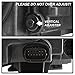 ACANII - For 2011-2014 Chrysler 300 Halogen LED DRL Black Replacement Headlight Headlamp - Driver Side Only