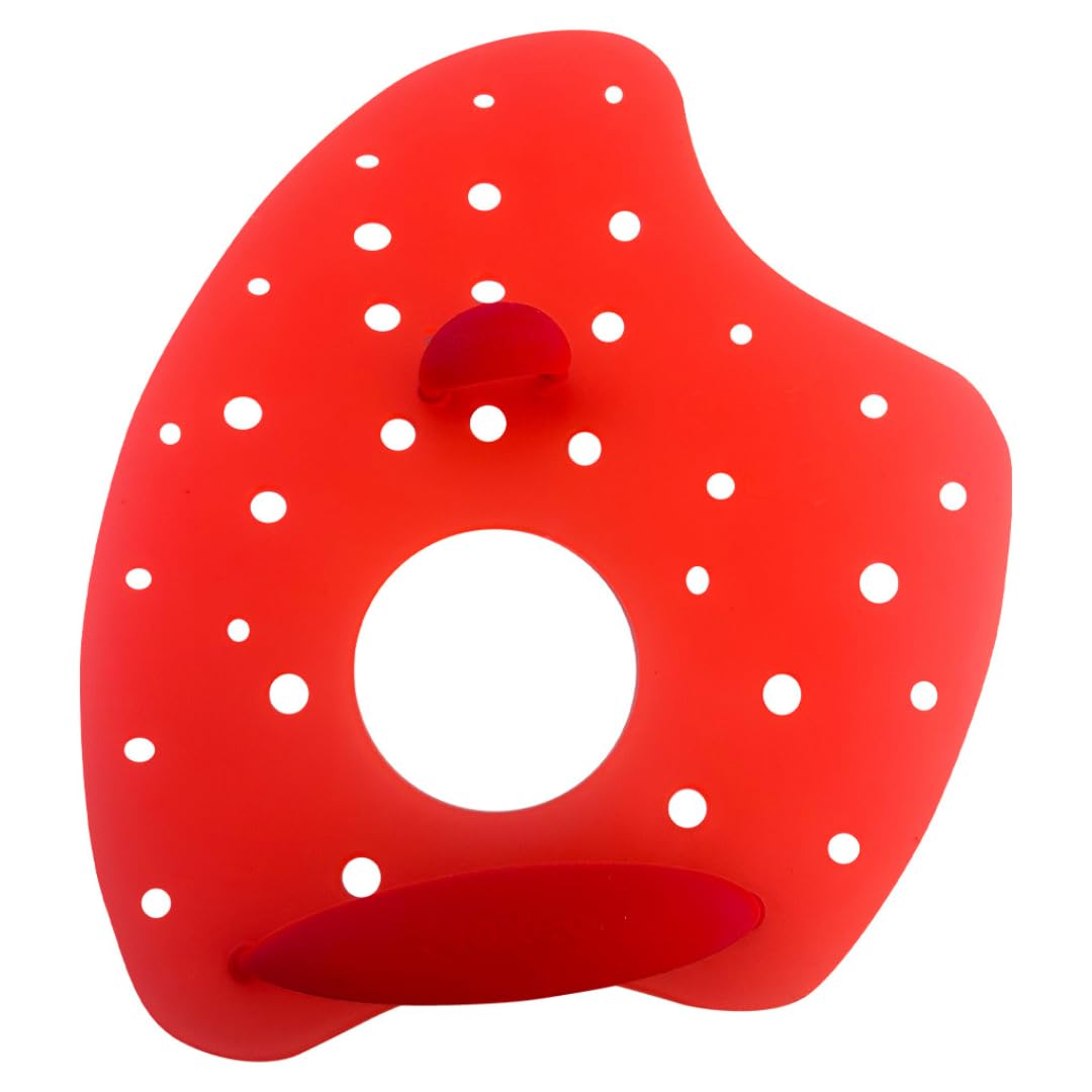 MANTA PADDLE Palette Nuoto Piscina – Palette Nuoto Professionali per Allenamento Forza e Tecnica, Forma Asimmetrica con Fori, 3 Taglie