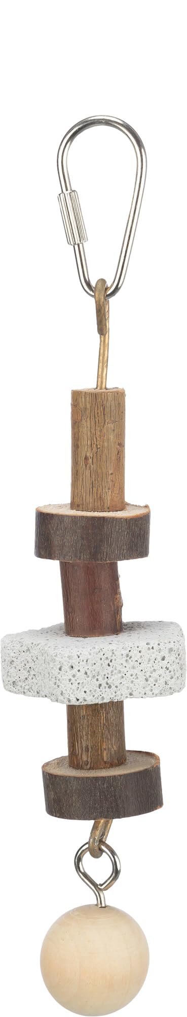 Trixie Bark Wood And Lava Stone Gnawing Toy - 16Cm