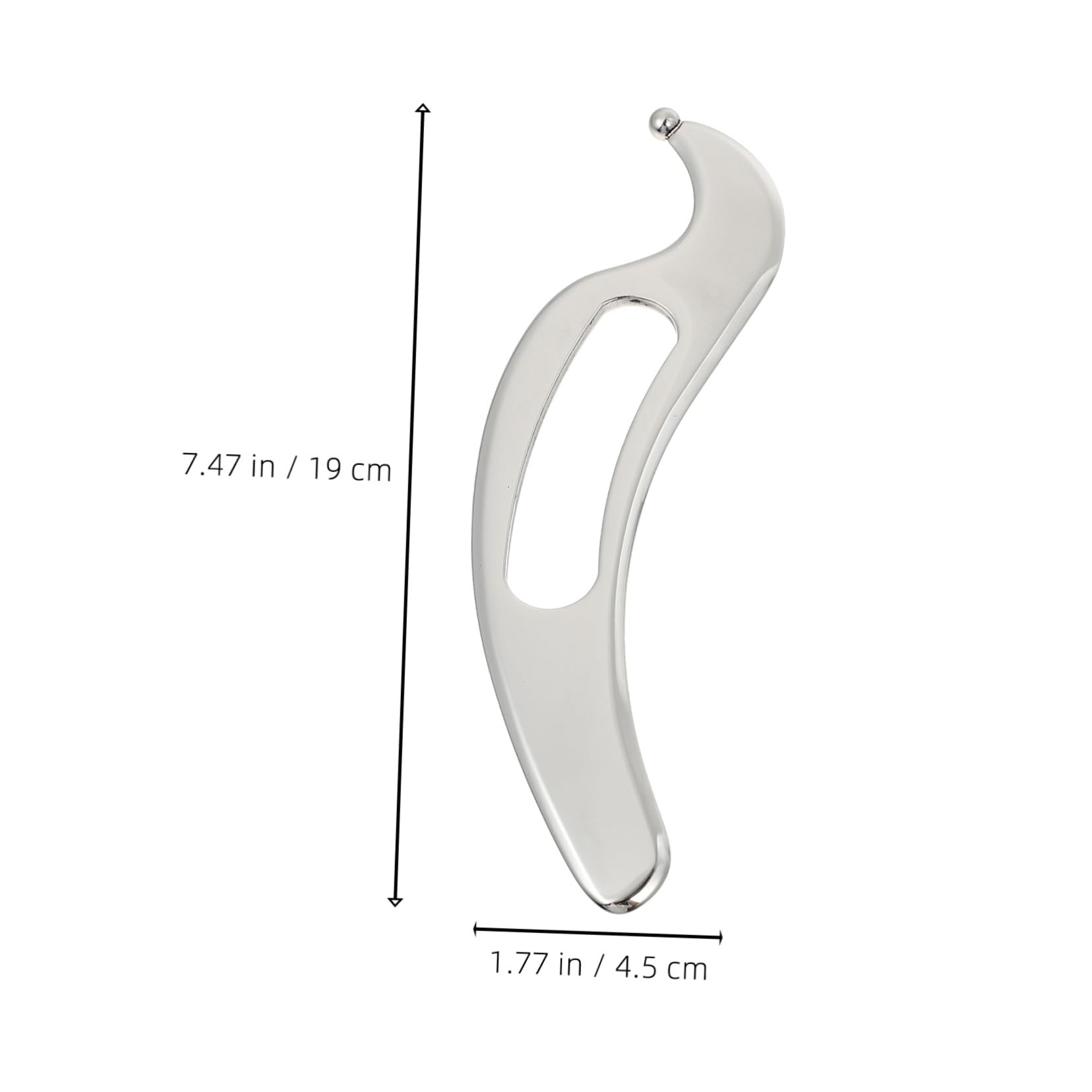 Ipetboom Tabla de Masaje Gua Sha para Músculos, Herramienta de Relajación Acero Inoxidable
