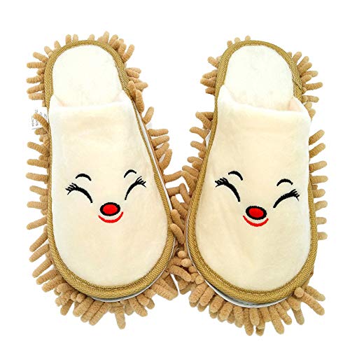 Image of Selric Super Chenille Microfiber Washable Mop Slippers Shoes, Detachable Mopping Shoes, Floor Dust Dirt Hair Cleaner, Multi-sizes Multi-Colors Available