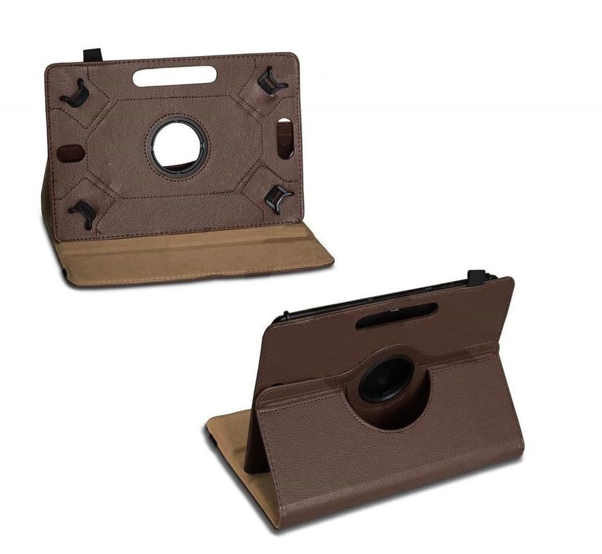 Image of 360 Degree Universal Leather Rotate Flip Cover Compatible with iPad 10.9 inch (10th Gen, 2022) - (Brown)