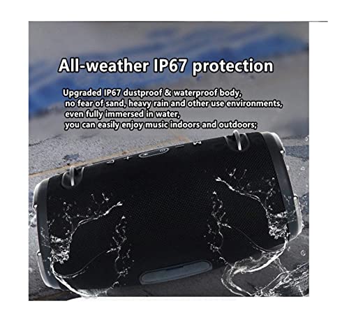 Fcure 100W High Power Bluetooth Speaker Portable Rgb Color Lamp 360 Stereo Surround Tws Waterproof Multi-Function Sound (Color : Red 1, Size : One Size) #TOP6