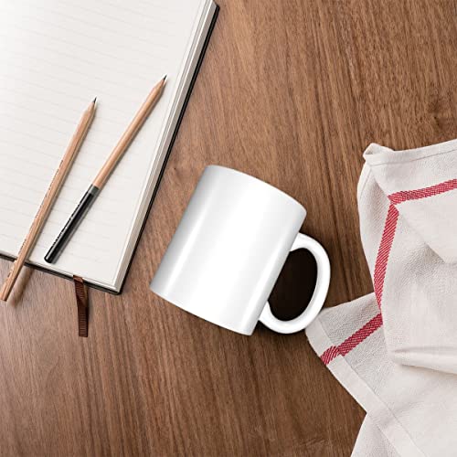 Taza personalizada de porcelana 11oz blanca miniatura 6