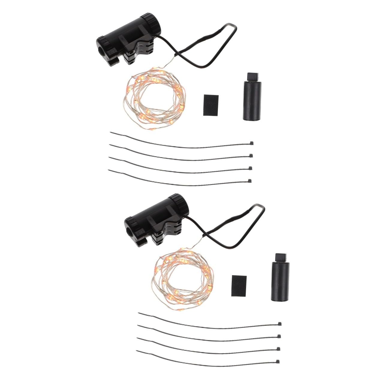 WOONEKY Lot De 2 Éclairages Décoratifs pour Roues De Vélo Éclairage De Sécurité À LED pour La Conduite De Nuit