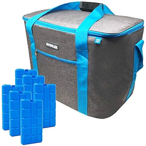 ToCi Kühltasche Dunkelgrau 36 Liter Isoliertasche Thermotasche Picknicktasche Cover