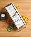 Progressive Mandoline , Non-Skid Feet, Slice, Julienne, Cube, 4-Adjustable Thicknesses, Saftey Hand Guard, Compact Storage, White