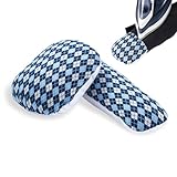 LAZYSEAL 2 Pack Tailor's Ham, Seam Roller Tool Kit for Pressing Collars, Brims, Cuffs, and Curved Seams on Linen and Cotton Fabrics (Blue and White)