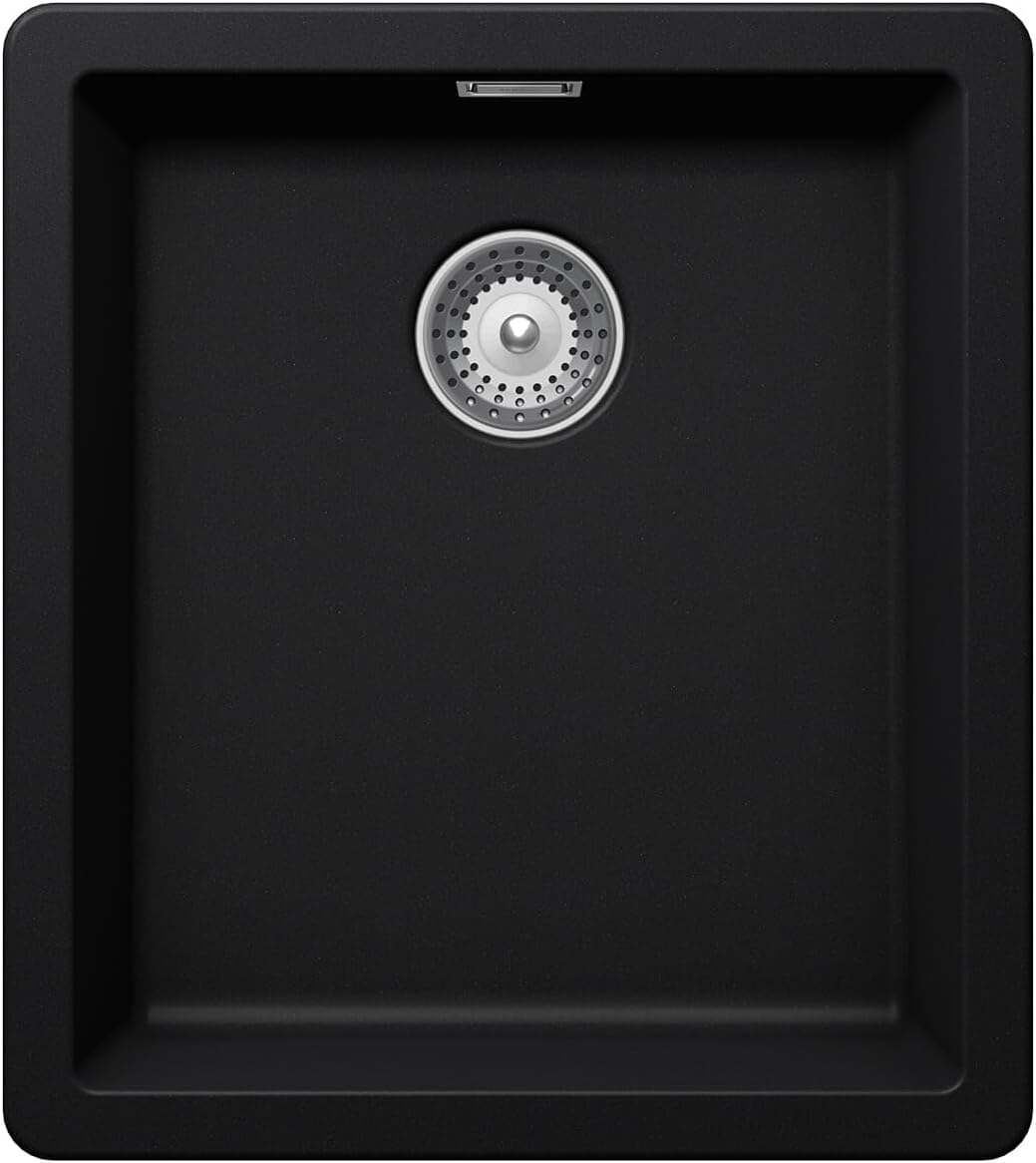 SCHOCK Greenwich N-100S Puro kitchen sink installed in a modern kitchen countertop.