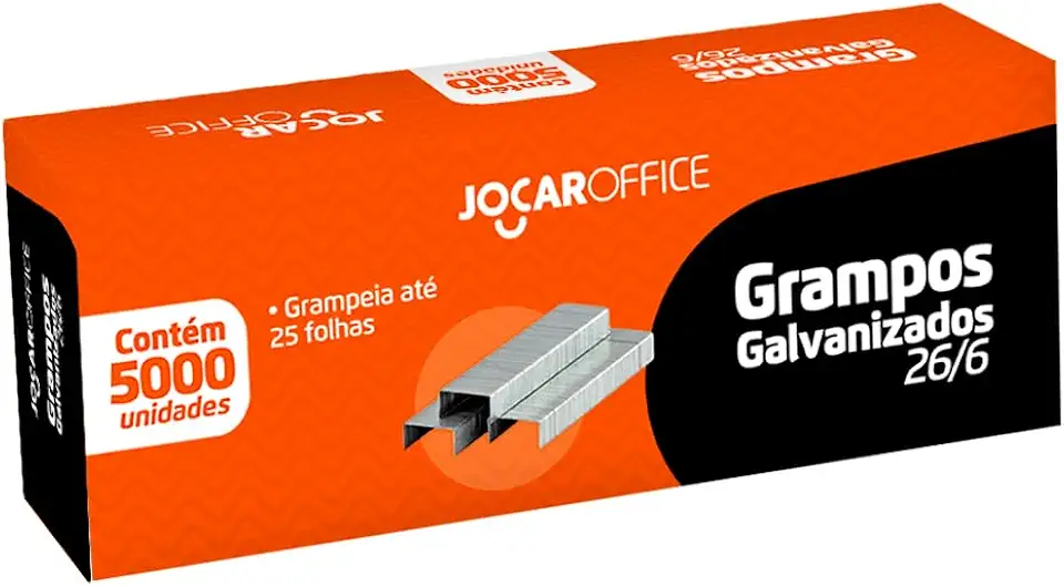 Grampo Galvanizado 26/6 Com 5000 Leonora, Prata