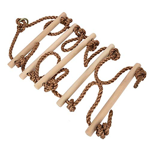 ISOP Swing Set Rope Ladder for Kids 10ft (3m) and Adults - Treehouse Ladder for Children - Exercise Climbing Equipment - Suitable for Bunker or Loft