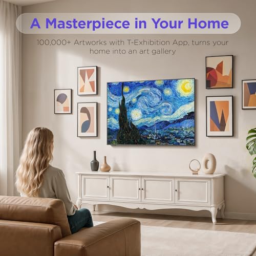 Image of iFFALCON 55-Inch Class QLED 4K Smart TV, Ultra-Slim Picture Frame TV, 144Hz, HDR, Art Mode w /AI Art, Wide Color Gamut, Dolby Vision IQ, Dolby Atmos, Google Assistant Voice Remote(55F75, 2025 Model)