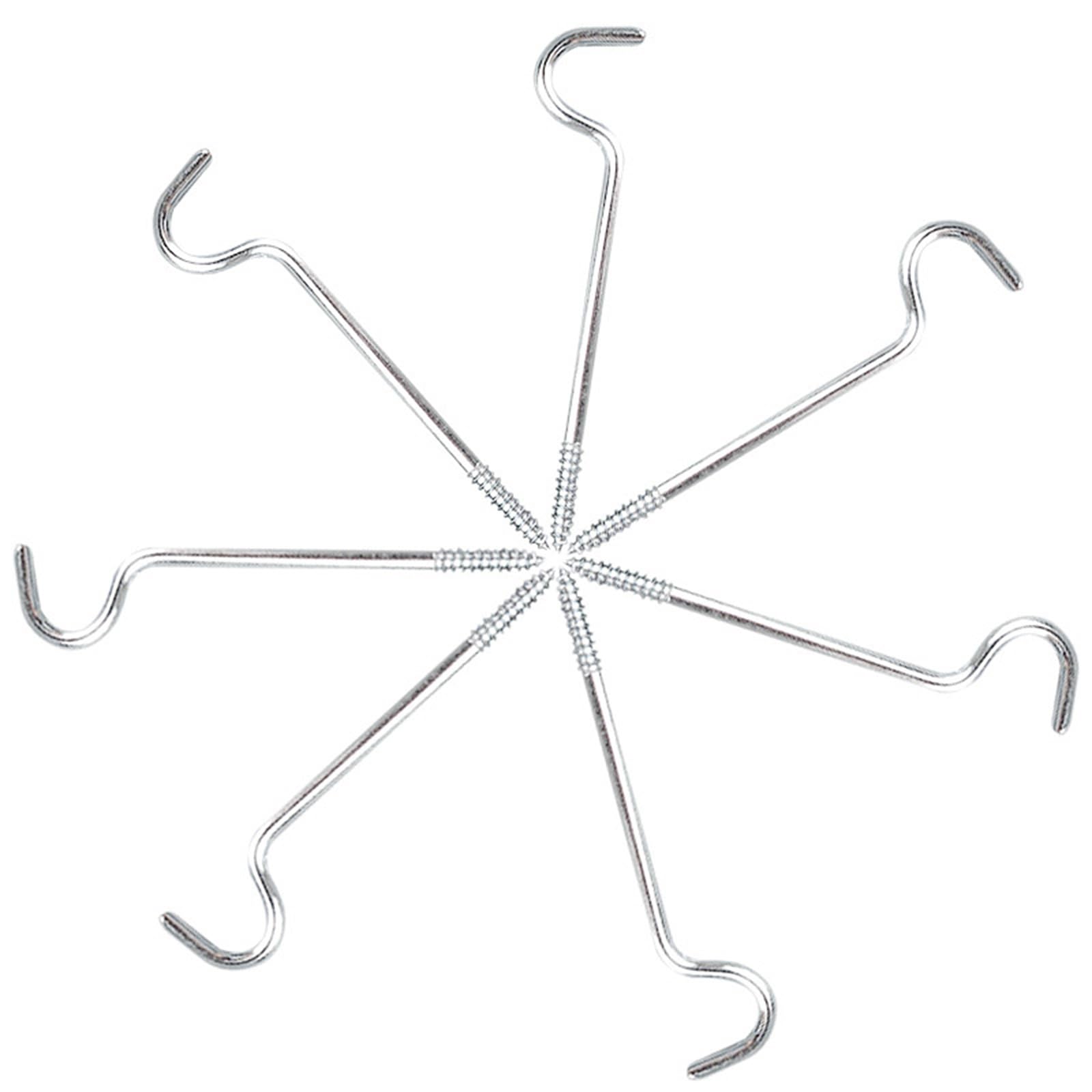 Yrohgkpn Single 2.5 Inches 6Pcs Curtains Rods Hardware Brackets Curtain Rod Hooks For Wall Single Curtain Rod Simple Curtains Rods Holders Single Bracket