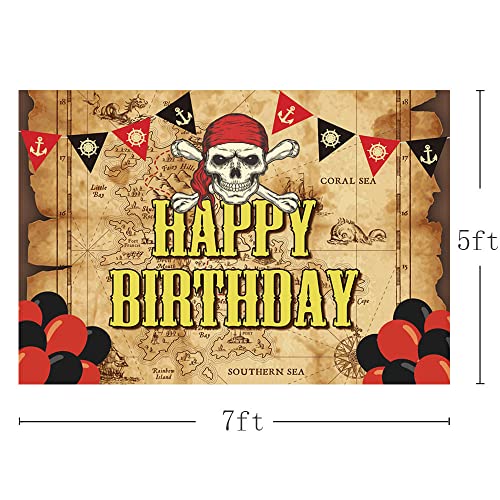 MEHOFOND 2,1 x 1,5 m pirata mappa del tesoro
