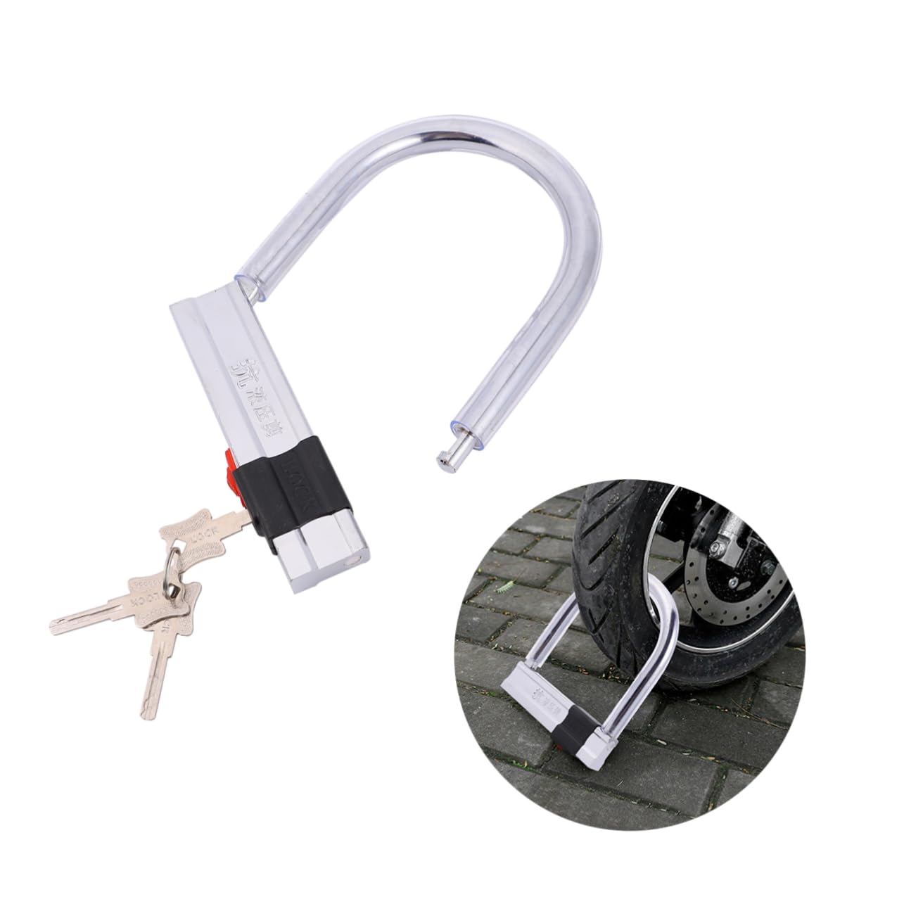 Lucchetto A Catena Antifurto Robusto Lucchetto A Forma Di U Per Bici Ciclismo Sicurezza Valore Oggetti Di Metallo Forniture Per Ciclismo